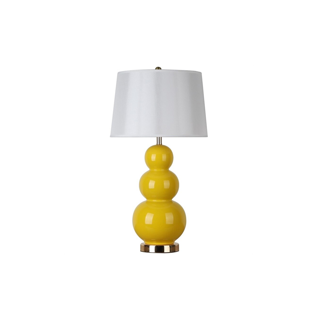 Yellow Ceramic Table Lamp - Homio Decor