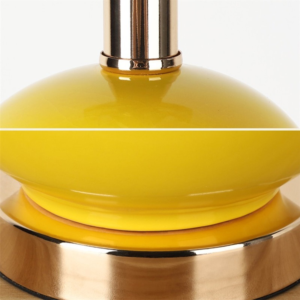 Yellow Ceramic Table Lamp - Homio Decor