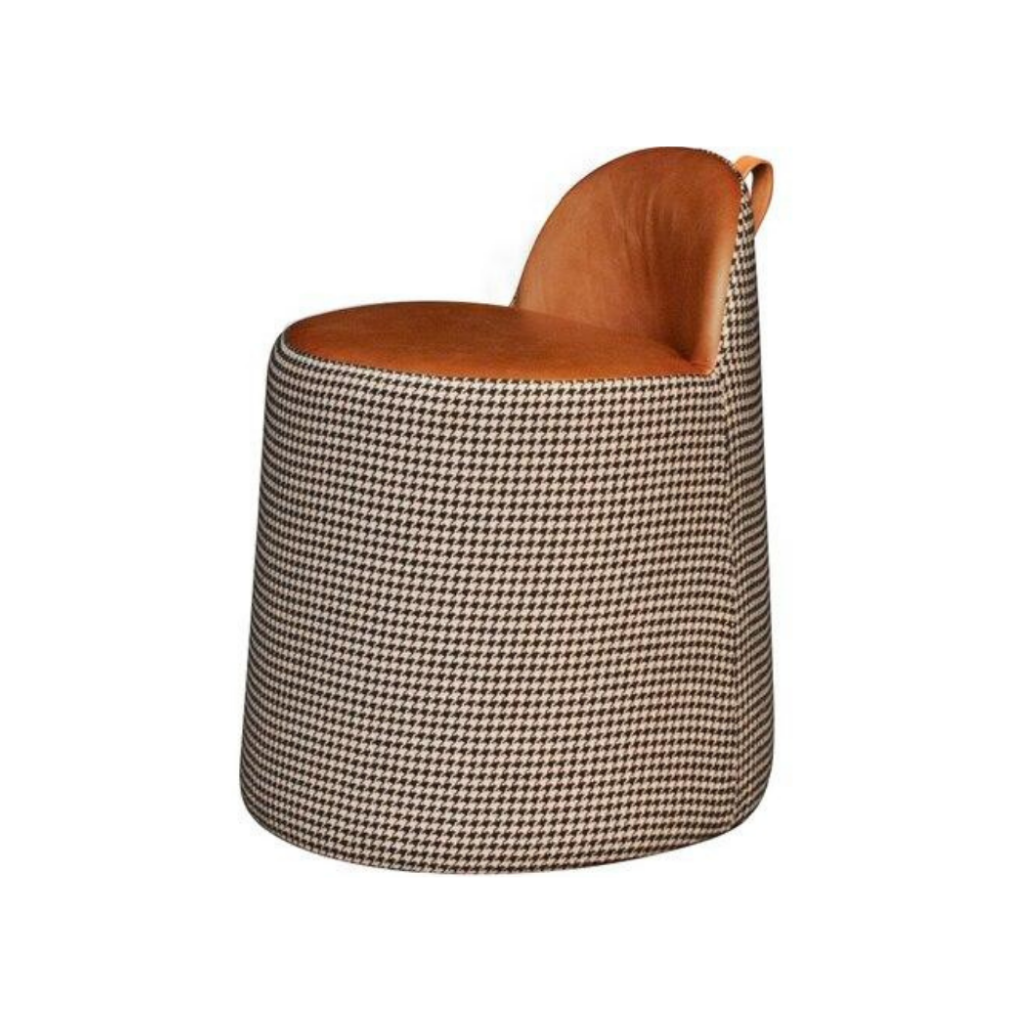 High Leather Dressing Stool - Homio Decor