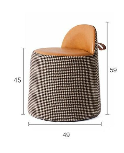 High Leather Dressing Stool - Homio Decor