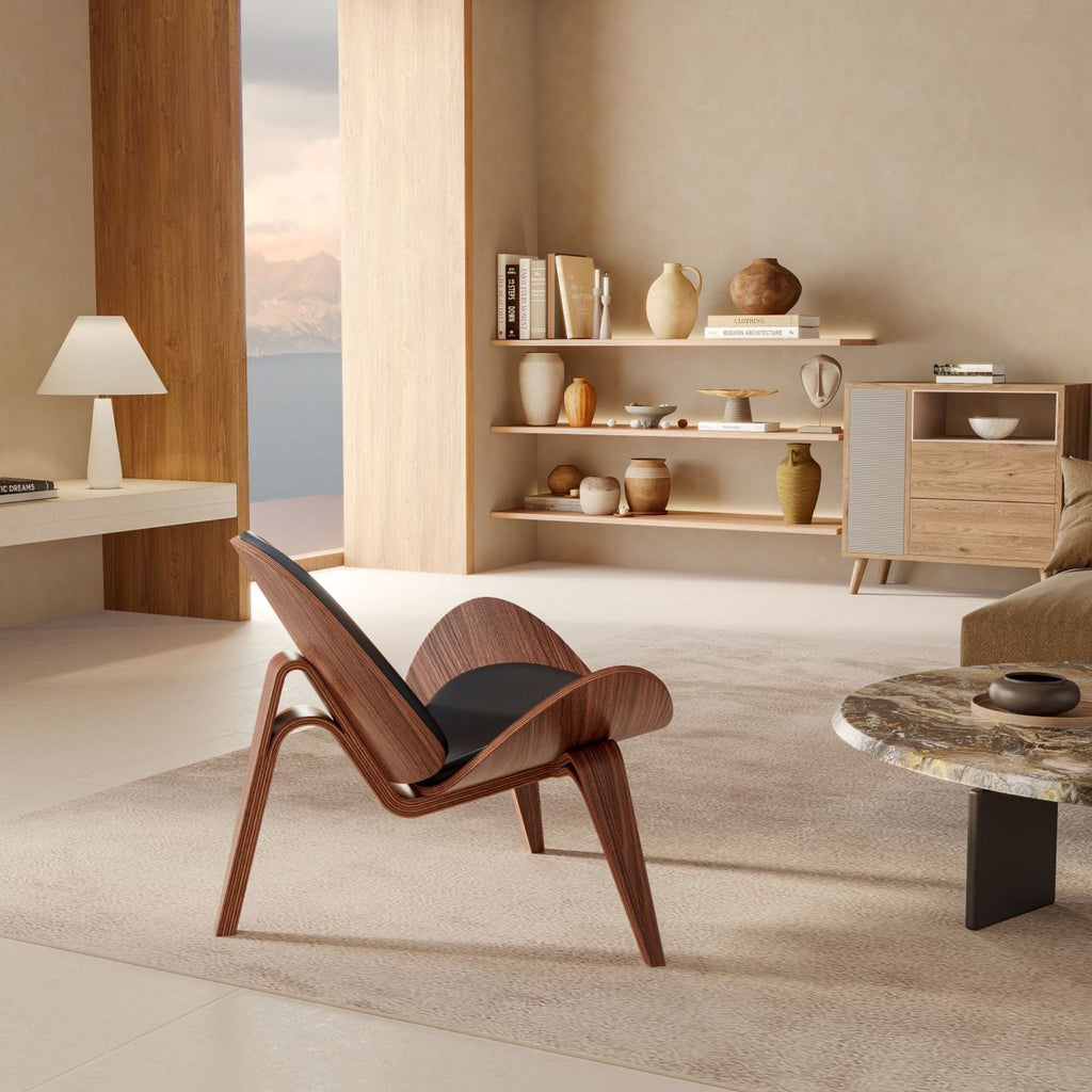 Mid Century Lounge Chair Tripod Style - Homio Decor