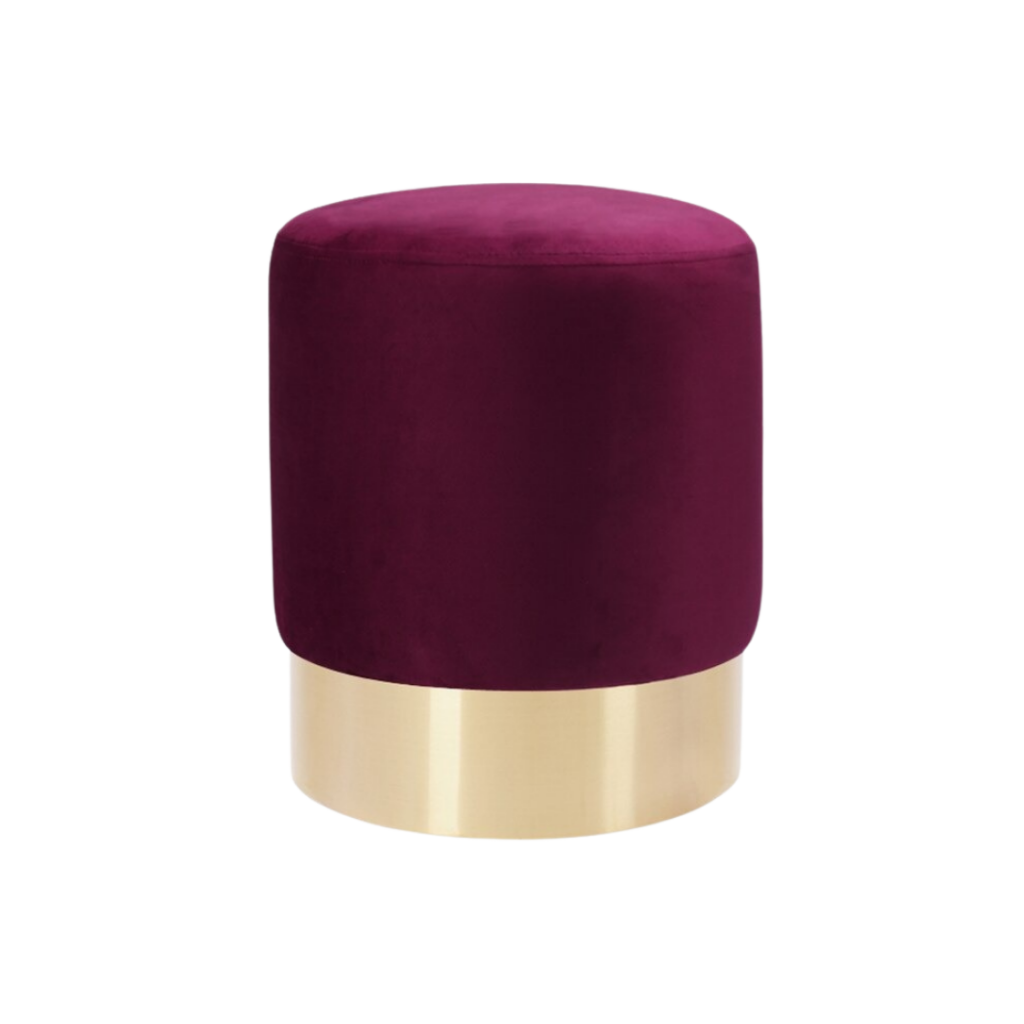 Flannel Pouf with Tassels - Homio Decor