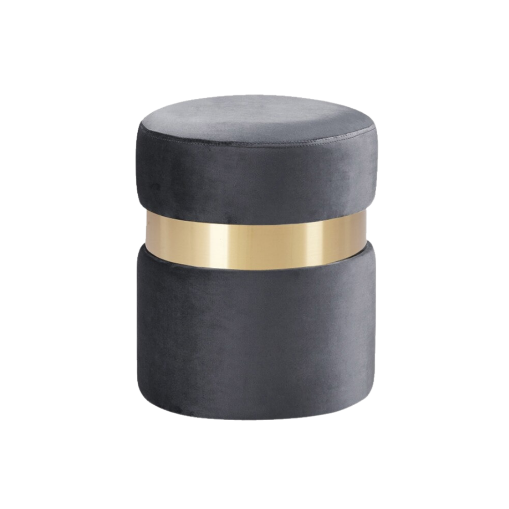 Flannel Pouf with Tassels - Homio Decor