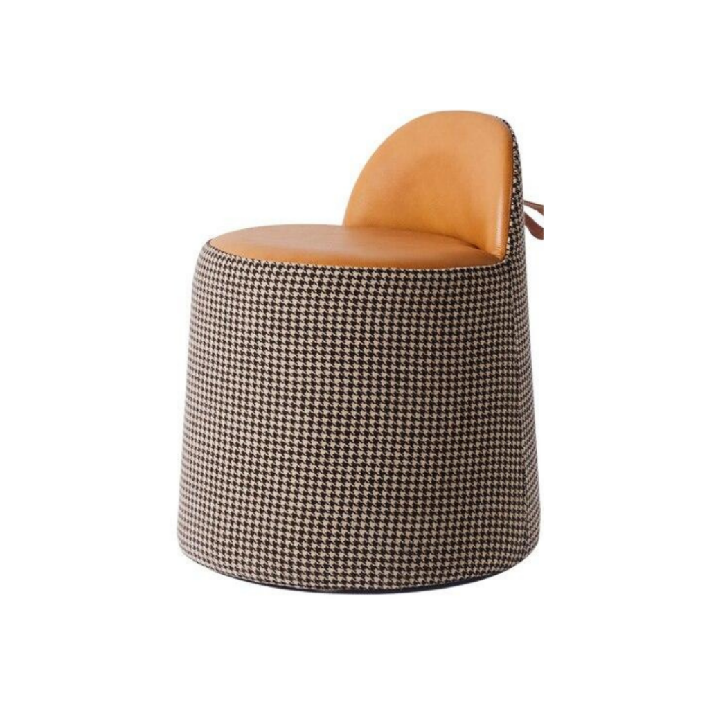 High Leather Dressing Stool - Homio Decor