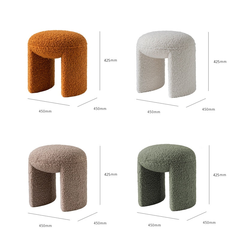 Small Teddy Low Stool - Homio Decor