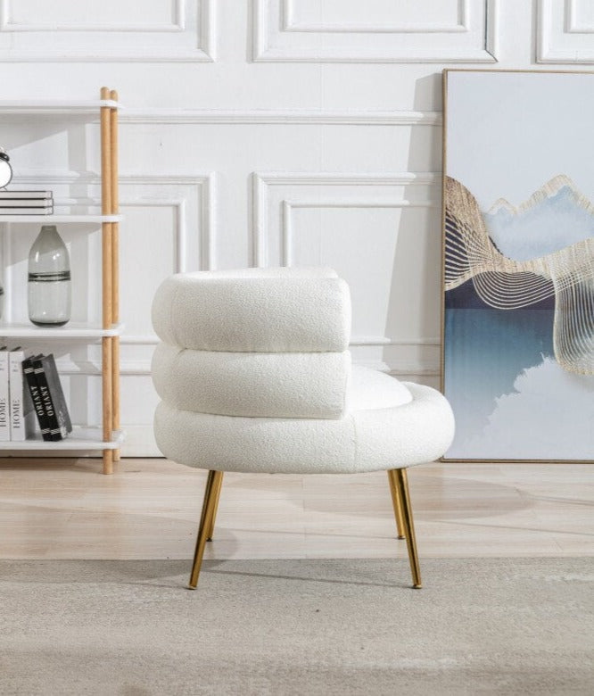 Teddy Dining Chair with Golden Feet - Homio Decor