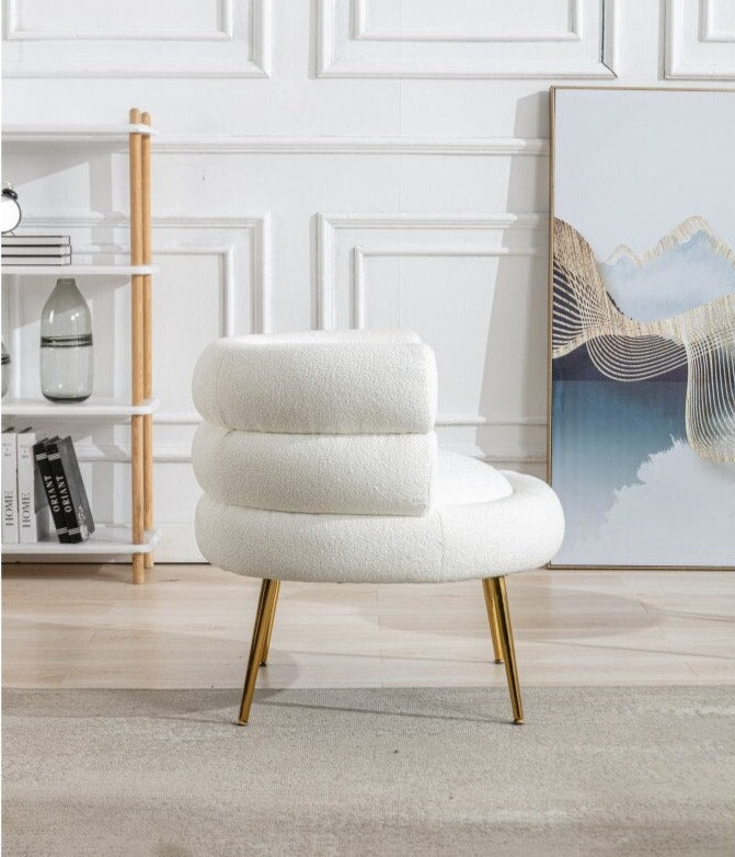 Teddy Dining Chair with Golden Feet - Homio Decor