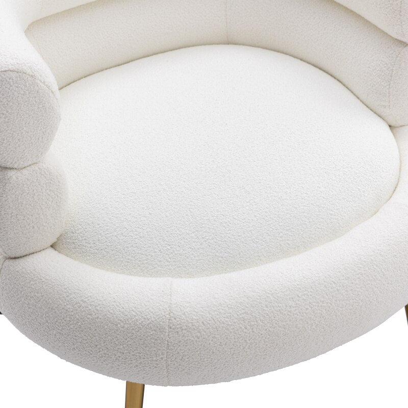 Teddy Dining Chair with Golden Feet - Homio Decor