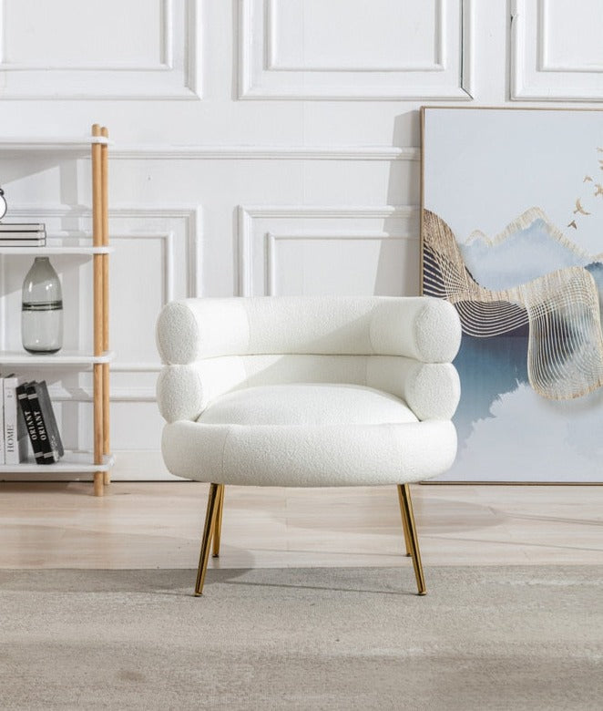 Teddy Dining Chair with Golden Feet - Homio Decor
