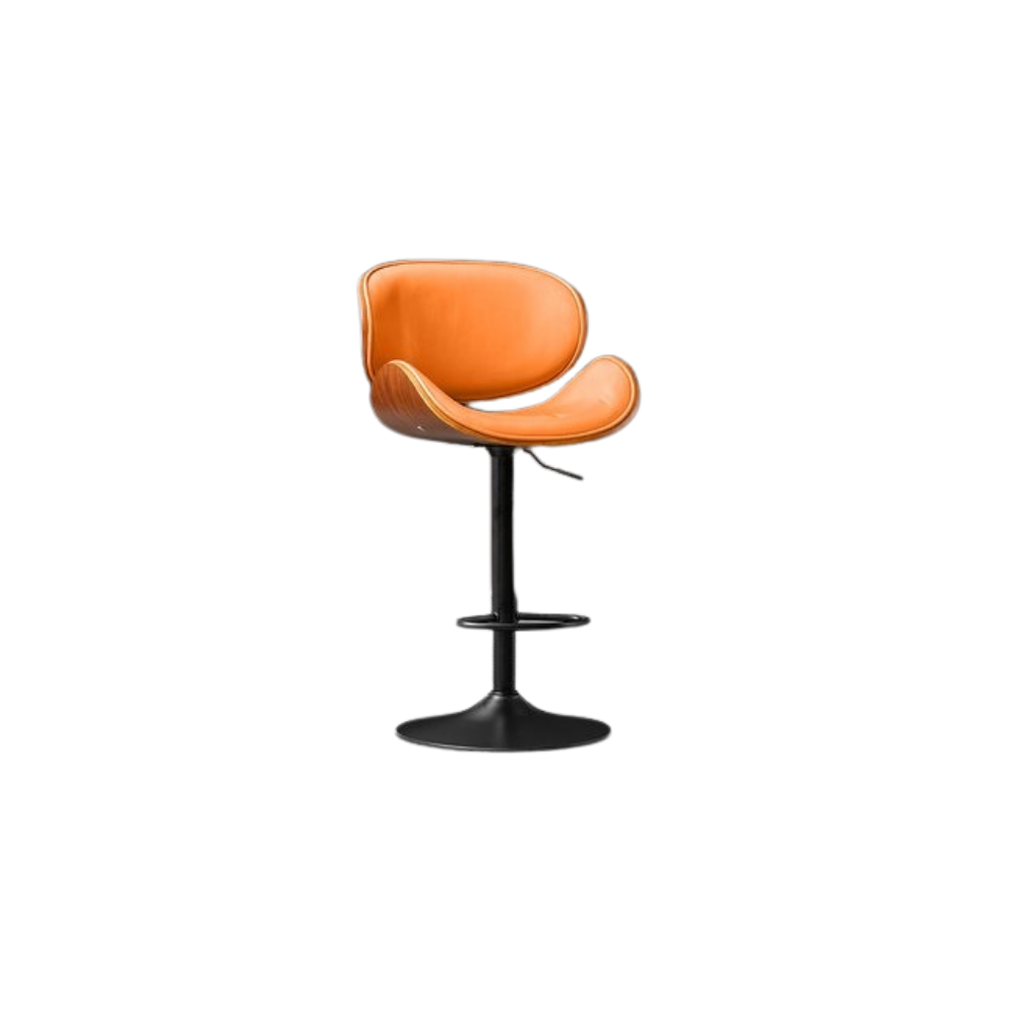 Classic Leather Bar Stool - Homio Decor
