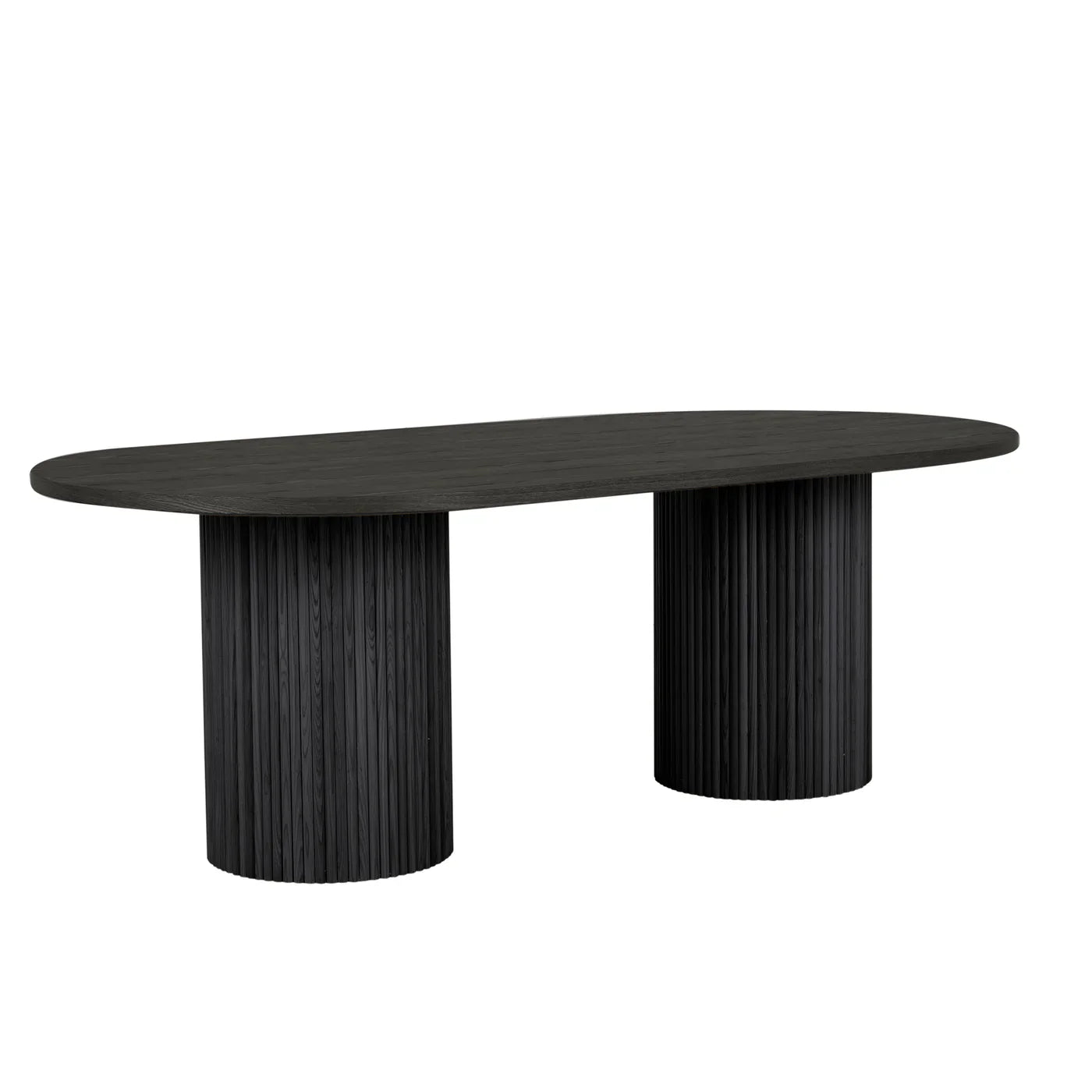 Homio Decor Ripple Design Oval Dining Table