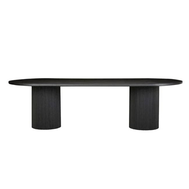 Homio Decor Ripple Design Oval Dining Table
