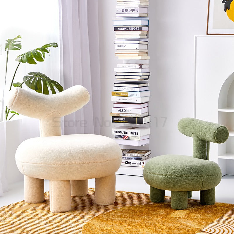 Small Lambswool Lounge Chair - Homio Decor