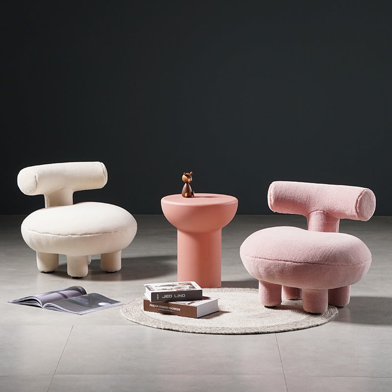 Small Lambswool Lounge Chair - Homio Decor
