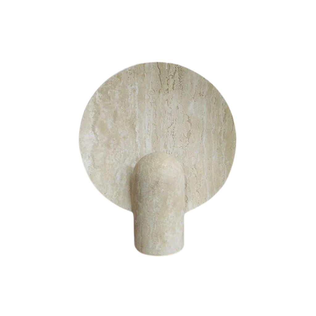 Homio Decor Travertine Calacatta Marble Orbit Lamp