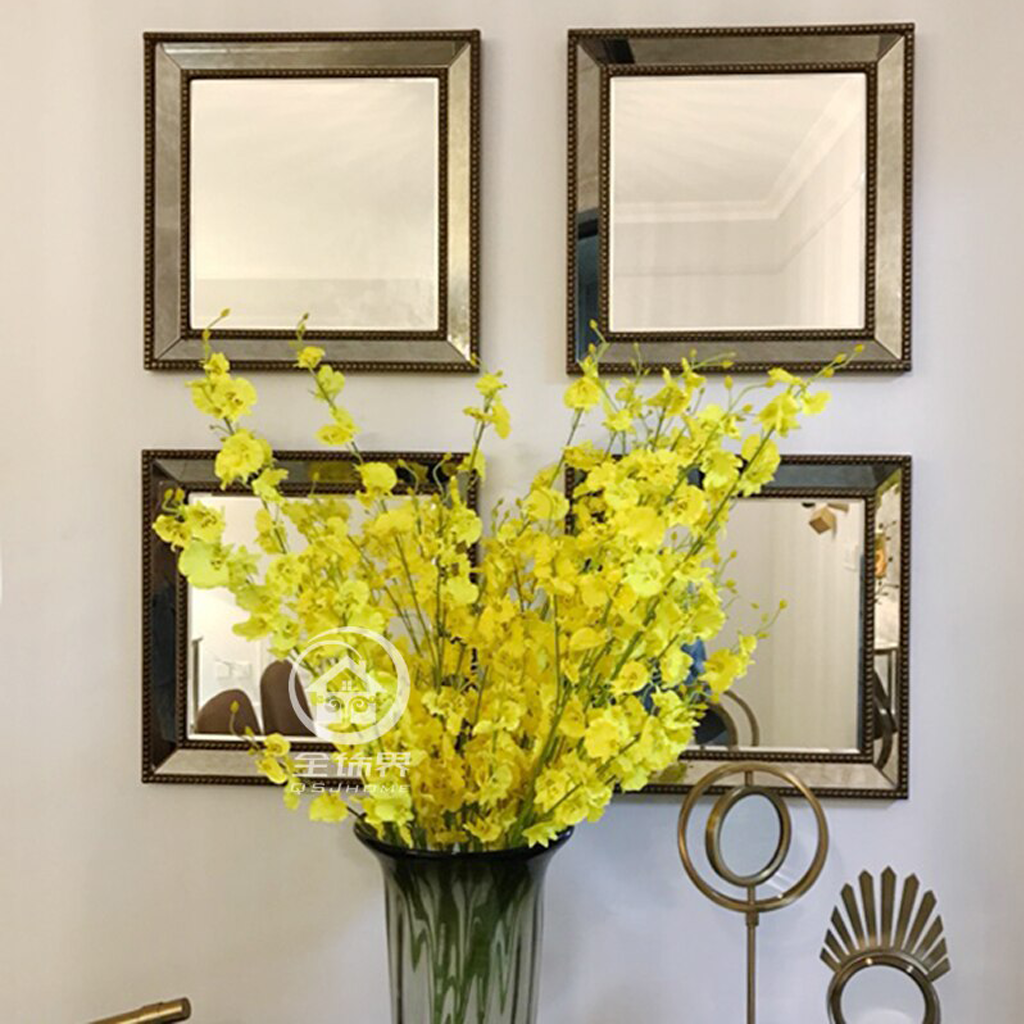 Fretwork Square Mirrored Wall Decor - Homio Decor