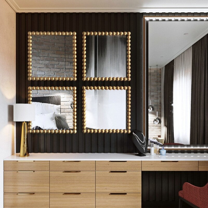 Luxury Square Decorative Mirror - Homio Decor