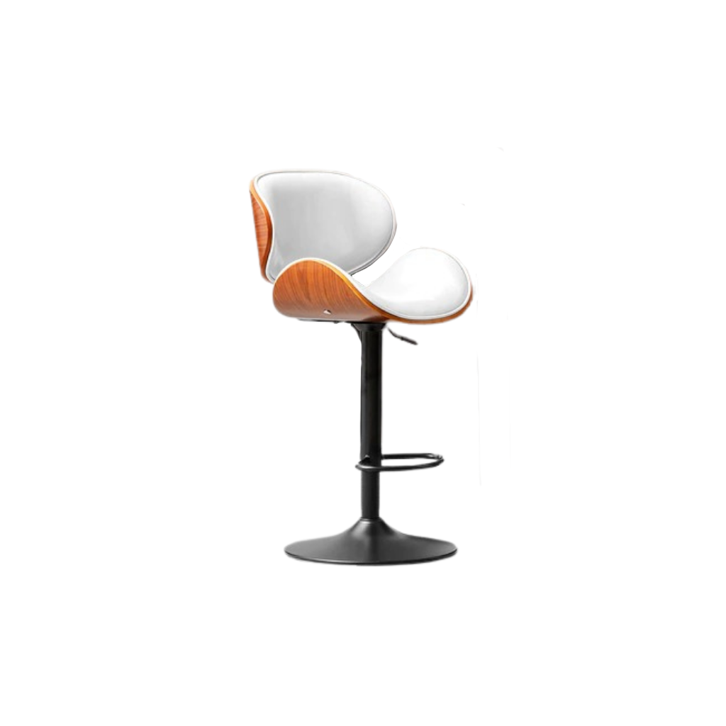 Classic Leather Bar Stool - Homio Decor