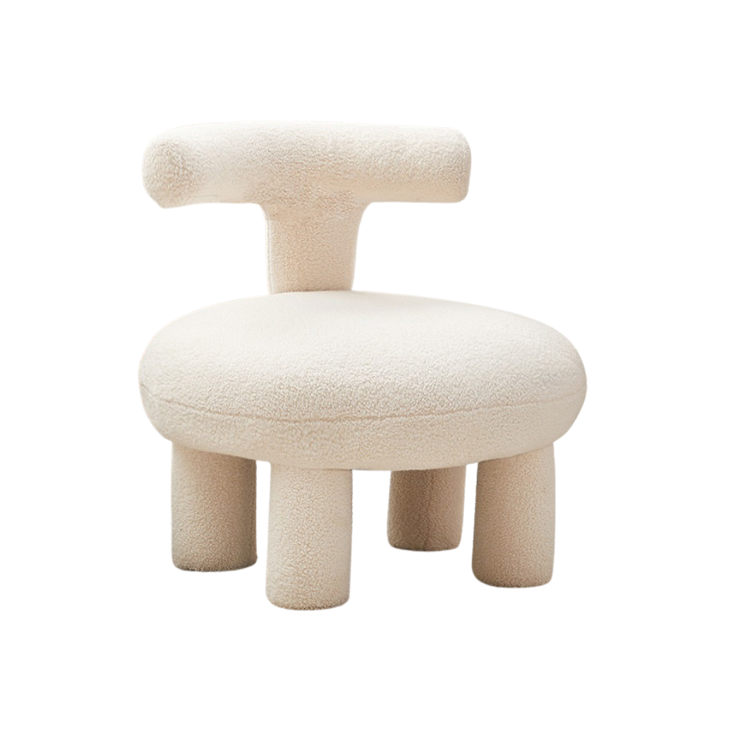 Large Lambswool Lounge Chair - Homio Decor