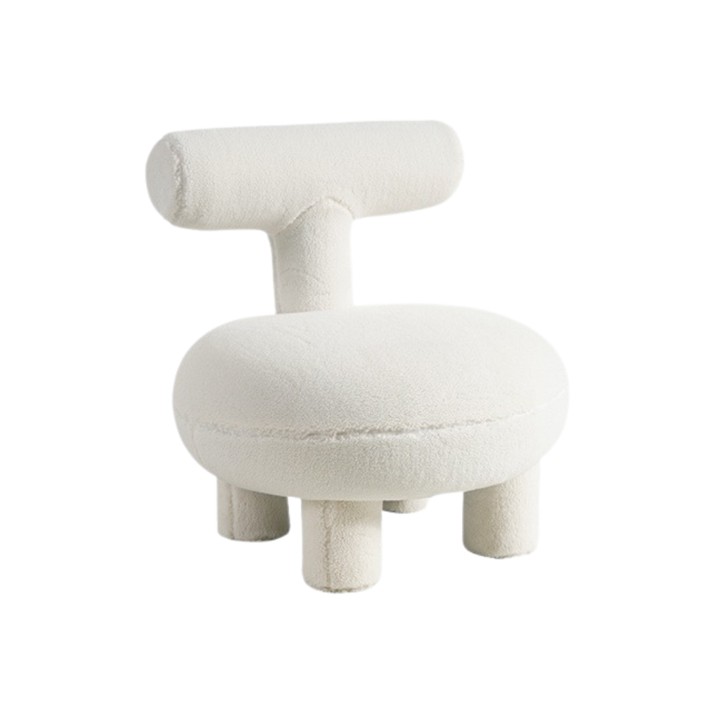 Small Lambswool Lounge Chair - Homio Decor