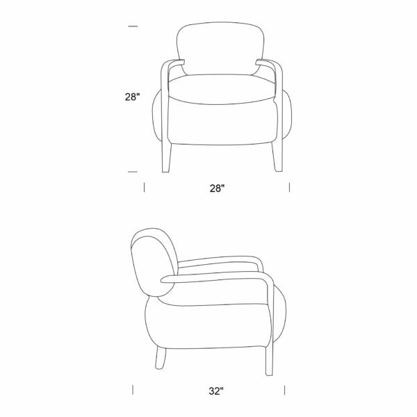 Homio Decor Yeti Sheepskin Armchair and Ottoman