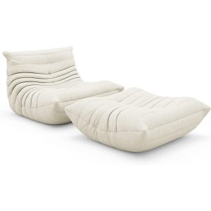 togo-sofa-Teddy-white-with-ottoman-5-min