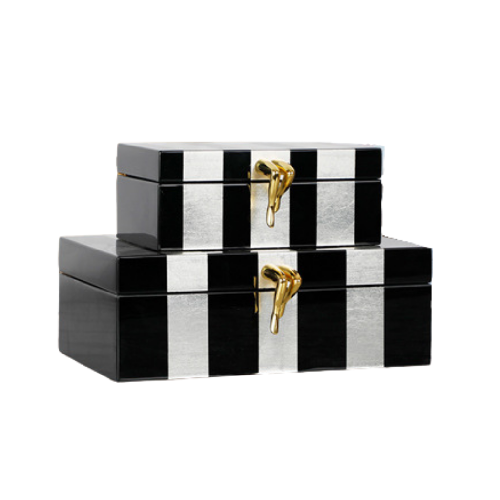Homio Decor Decorative Accessories Black and White Jewelry Box