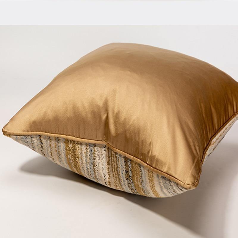 Homio Decor Decorative Accessories Gold Striped Pillowcase